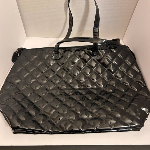 🖤 Athalon Quilted Tote Bag – “Midnight” Black Patent Finish (NWT) - Picture 5 of 9